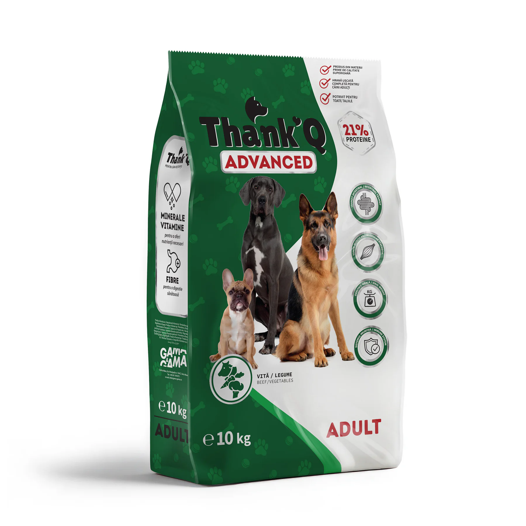 Thank’Q ADVANCED ADULT BEEF sucha karma dla psów 10 kg