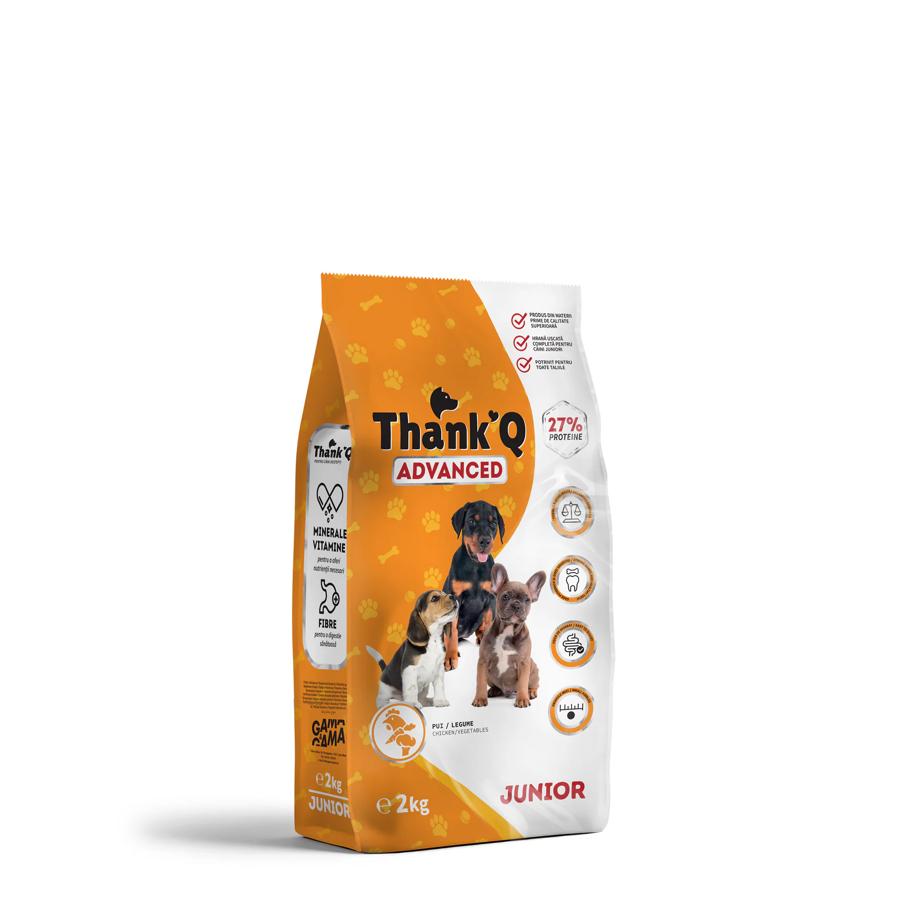 Thank’Q ADVANCED JUNIOR CHICKEN sucha karma dla szczeniąt 2 kg