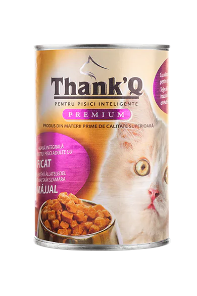 Thank’Q KOT z wątróbką w puszce dla kotów 415g