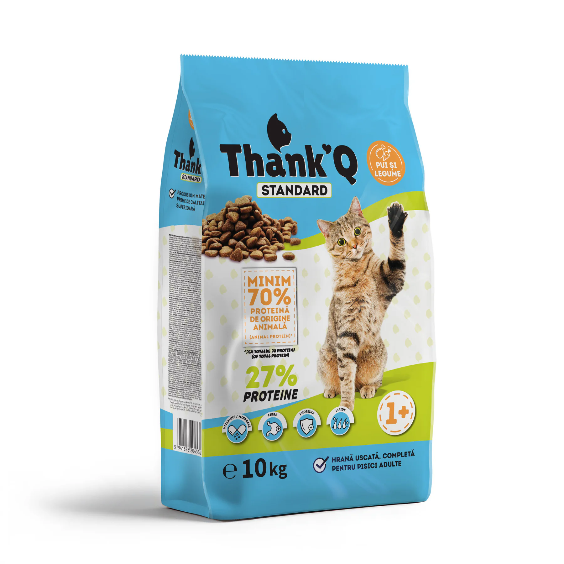 Thank’Q CAT STANDARD CHICKEN sucha karma dla kotów 10 kg