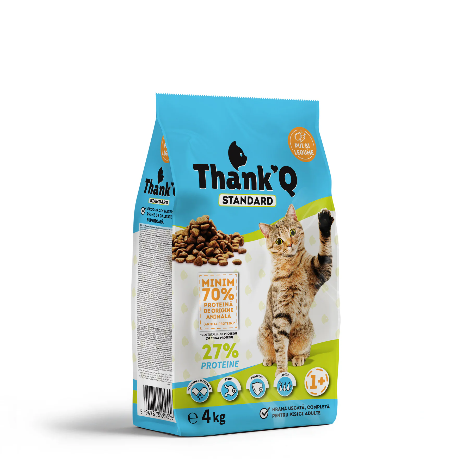 Thank’Q CAT STANDARD CHICKEN sucha karma dla kotów 4 kg