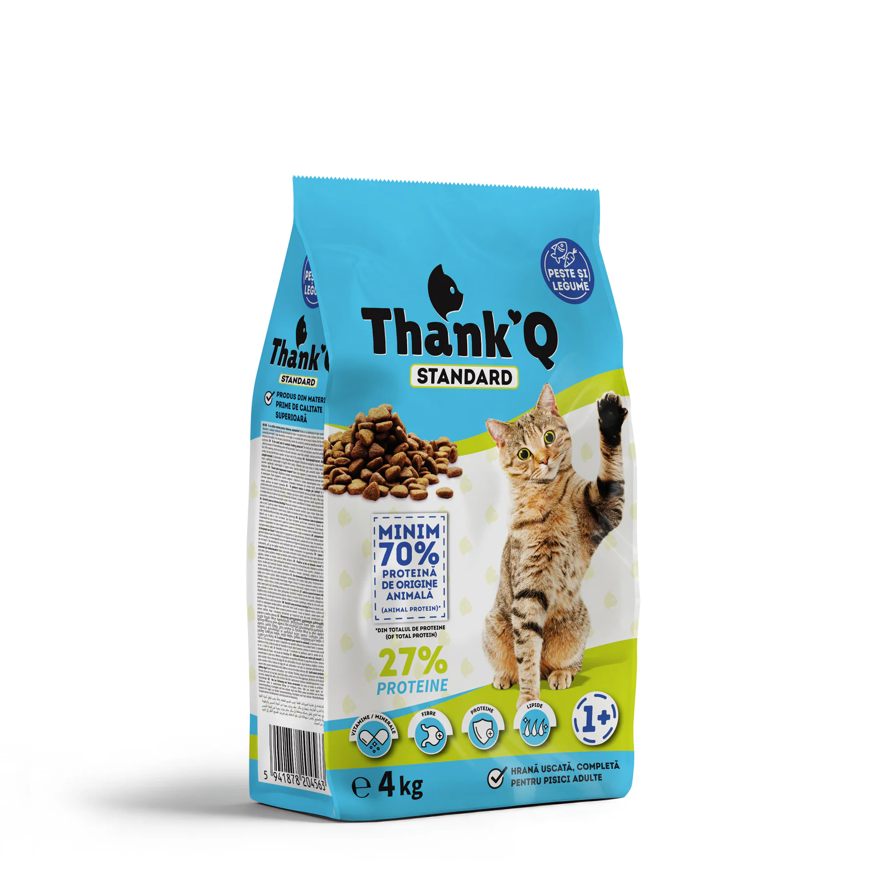 Thank’Q CAT STANDARD FISH sucha karma dla kotów 4 kg
